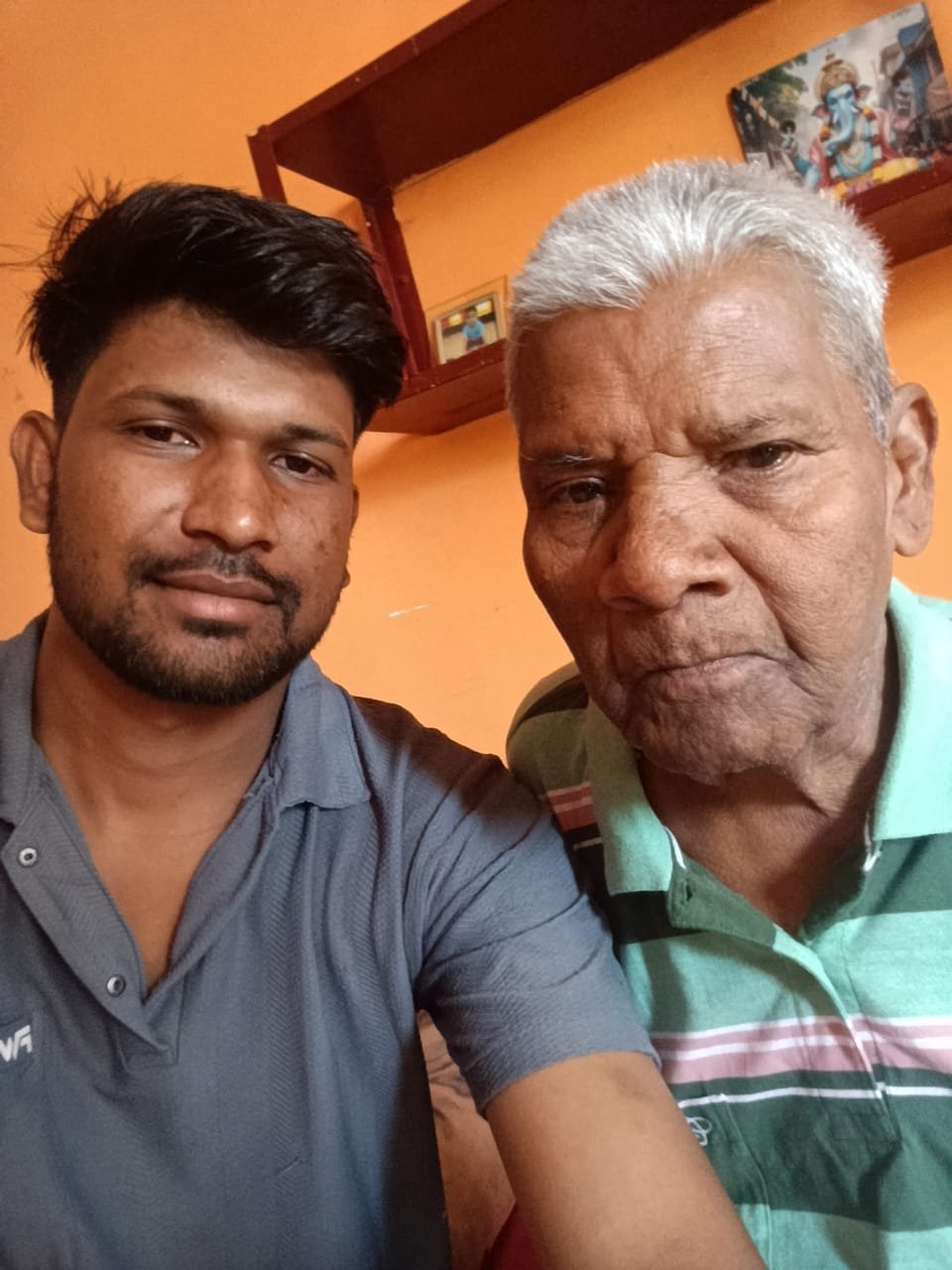 Caregiver with an elderly patient