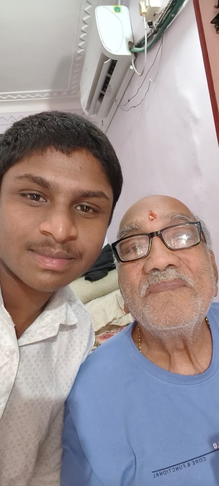 Young caregiver with senior patient