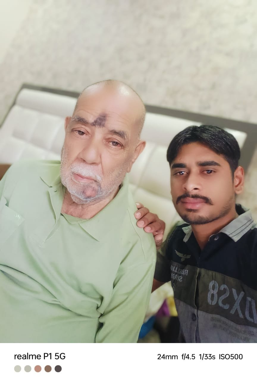 Caregiver with senior patient